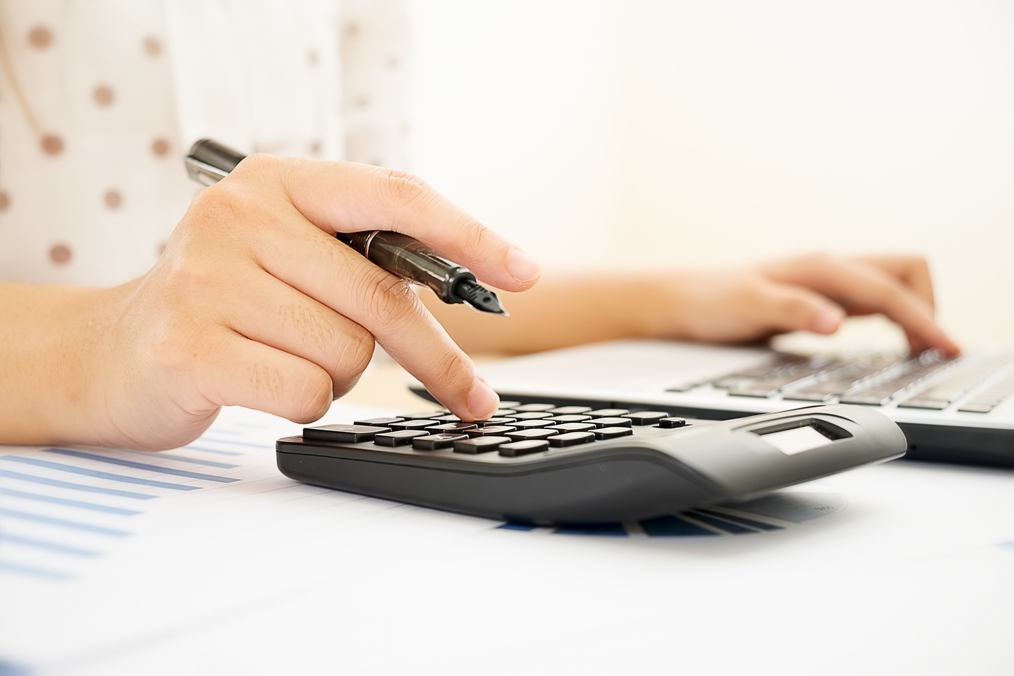 Accountant Working in the Office